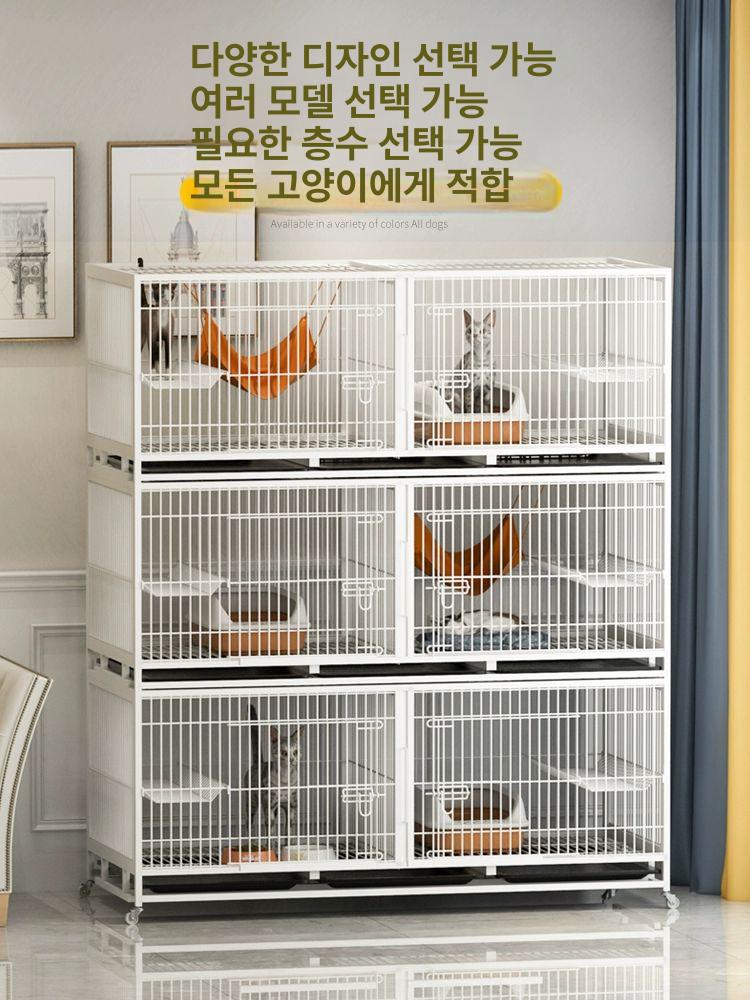 펜스 울타리 고양이 케이지 강아지 가림막 애견 펫도어 펫룸 반려동물 견사 휀스 3단 도어 160x70x190cm 포함 랴오닝 산둥 산시 산시 산시 - 상세 이미지 5