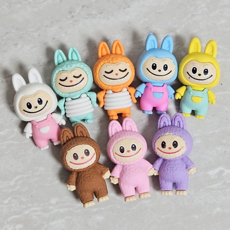 라부부 지우개 랜덤 박스 1세트(32개입) 인형 굿즈 뽑기 학용품 단체 선물 이미지 2