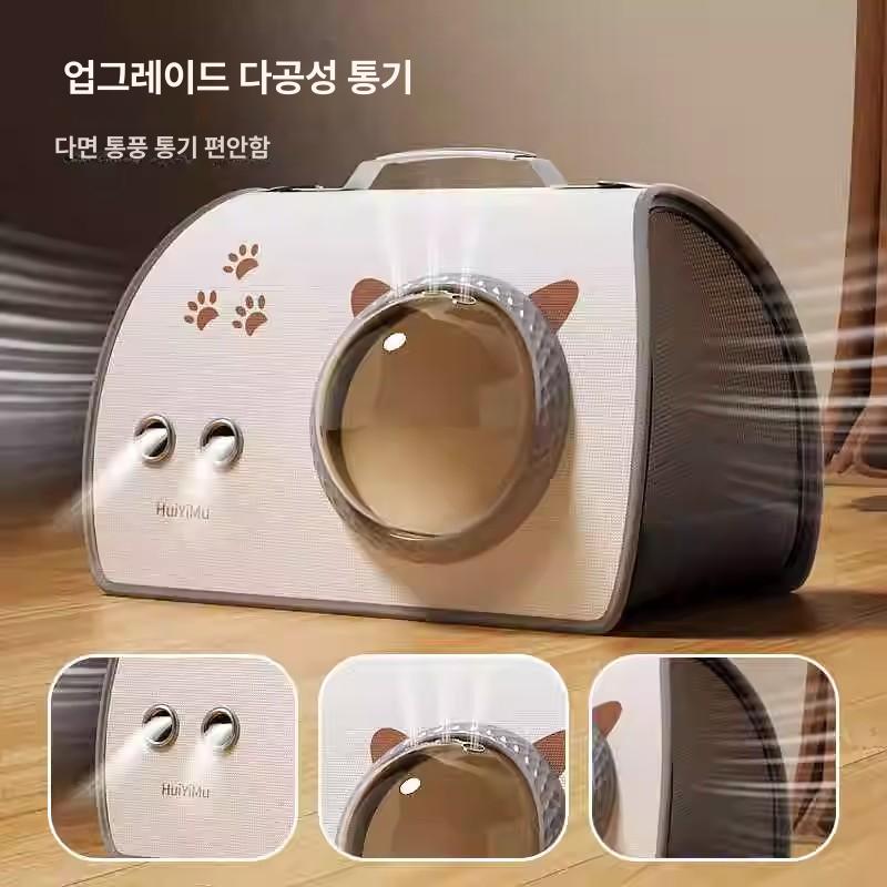 우주 캡슐 백팩 고양이 강아지 사계절 고양이 가방 100개 세트 40x26x26cm - 상세 이미지 5
