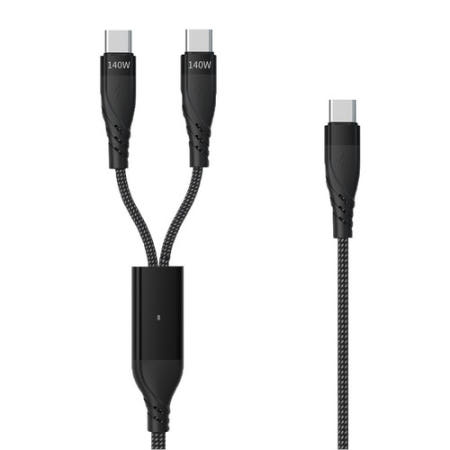 마하링크 PD 2in1 140W LED 케이블 ML-C2C141 (1.2m)