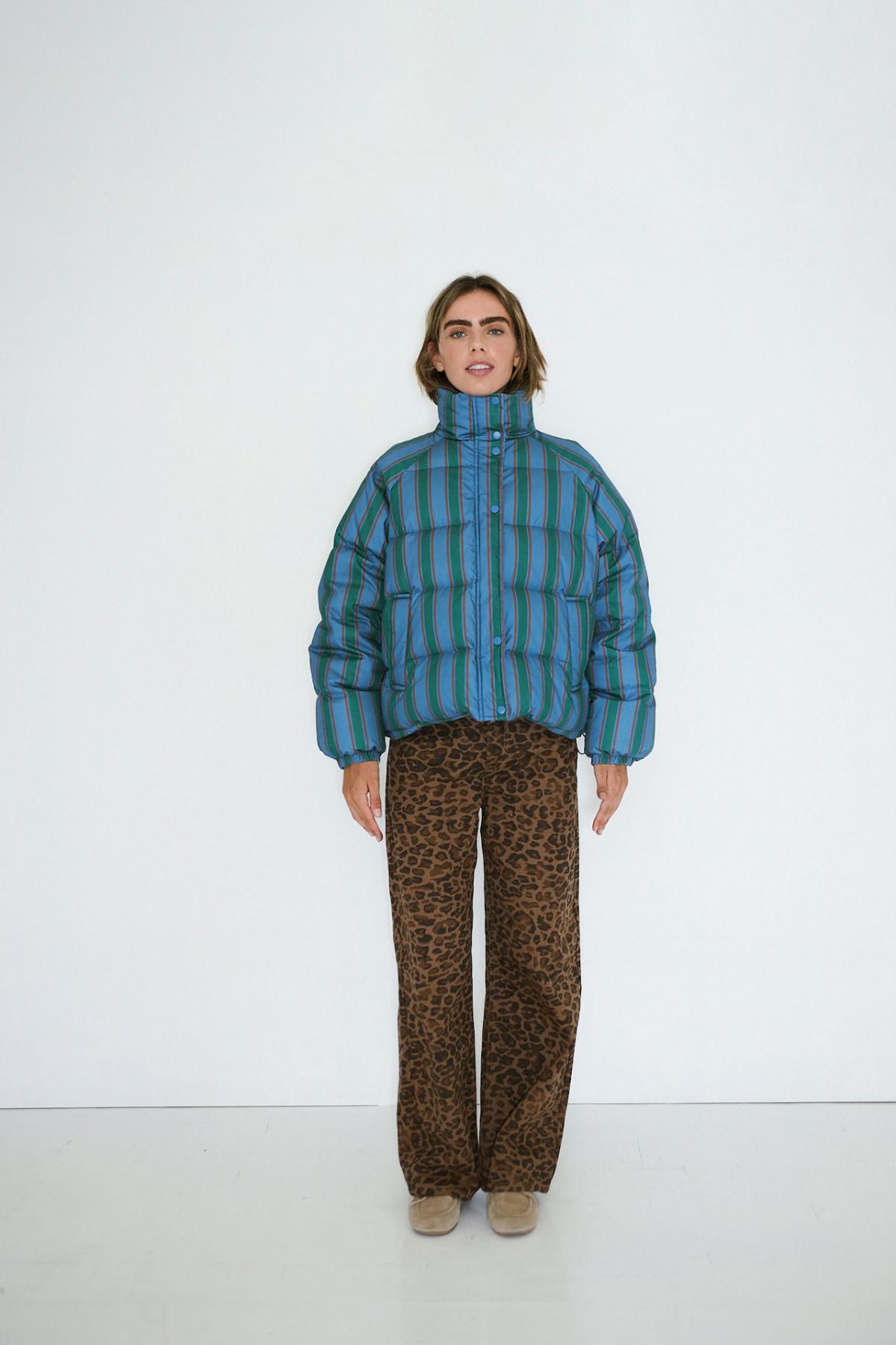 타이니코튼 스트라이프 크롭 패딩 재킷 AW25-757-K02 ONE COLOR - 상세 이미지 3