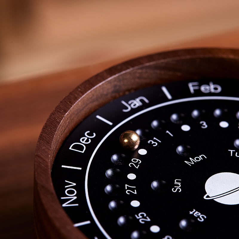 우드 만년달력 2026년 미니 탁상 캘린더 블록 아크릴 블럭 피규어 선물 DIY 소품 - 상세 이미지 3