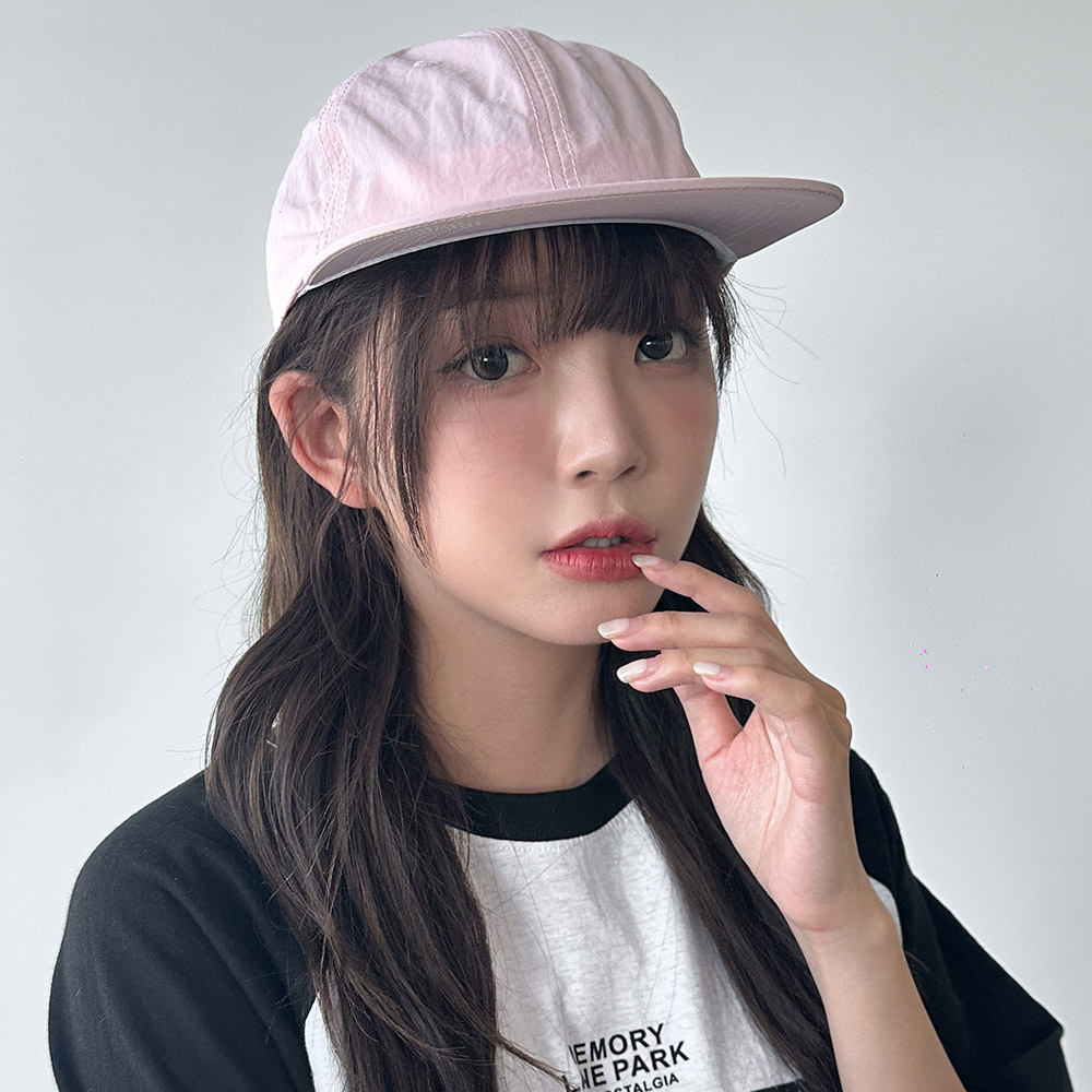 나일론 러닝캡 챙모자 무지 런닝 마라톤 볼캡 런 모자 이미지 8