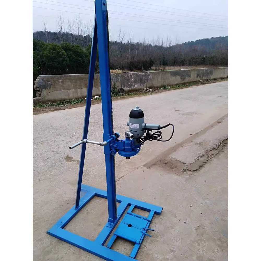 우물 파는 기계 휴대용 지하수 시추 드릴 장비 농수로 1.5kw + 브라켓 호스트 - 상품 이미지