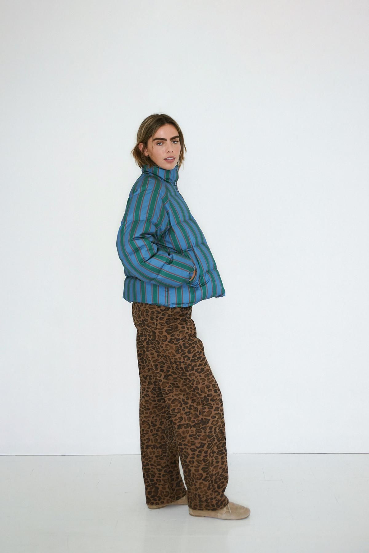 타이니코튼 스트라이프 크롭 패딩 재킷 AW25-757-K02 ONE COLOR - 상세 이미지 5