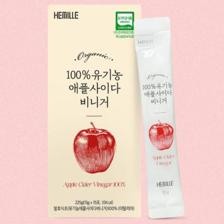 진토샵 유기농 애사비 사과 초모 과일 발효 식용 식초 애플 사이다 비니거 제품 15포