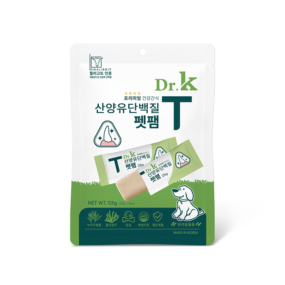 닥터케이 산양유 단백질 펫팸 T (닭가슴살) 2+1 행사 [ T ]치아건강 , [ E ] 눈건강 - 상품 이미지