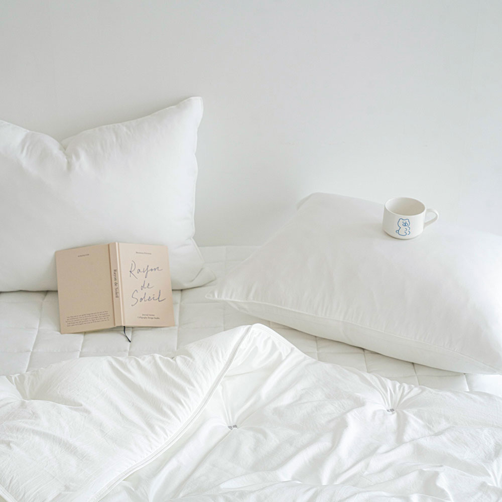 사라하우스 도톰 누빔 부드러운 베개커버 사계절