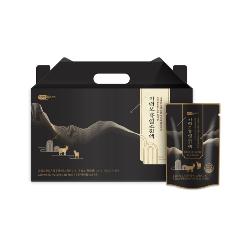 기력보 흑염소 진액 60ml 30포 5박스 총 150포 국내산 흑염소 기운 없을 때 한포 - 메인 이미지
