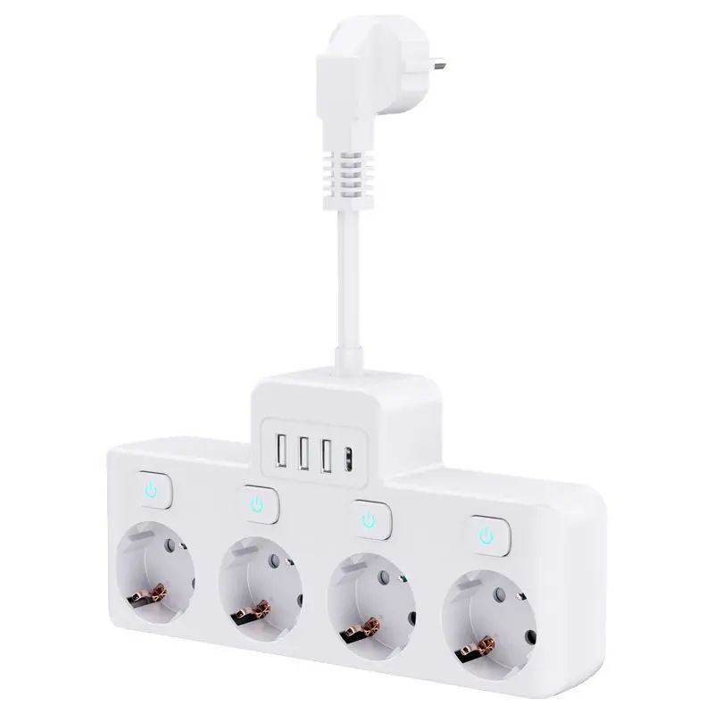 usb 멀티탭 어댑터 여행용 콘센트 접지 고용량 하이탭 사무용 멀티콘센트 개별 E12 - 상품 이미지