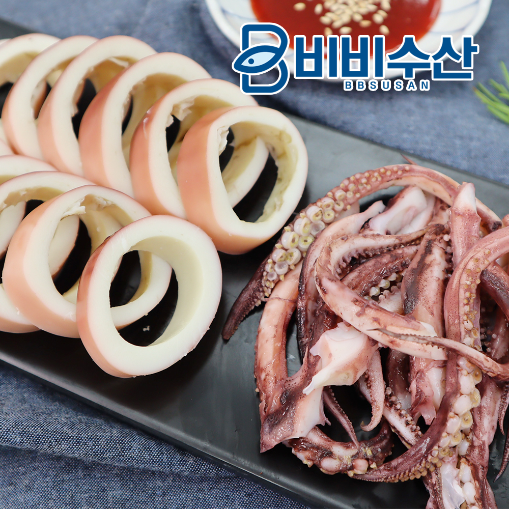 비비수산 살아있을때 깔끔하게 손질한 통오징어 - 상세 이미지 3