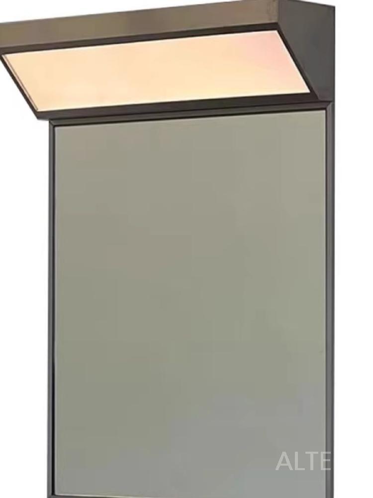 스텐 욕실 거울 미니멀 빈티지 레트로 매장 화장실 카페 벽거울 조명 높이 86cm 너비 50cm 터치형 - 상세 이미지 5