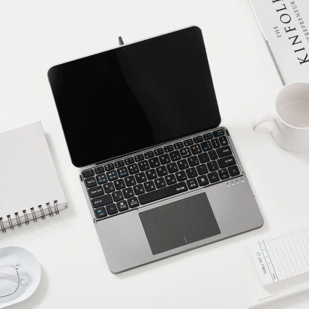 아이노트 터치패드 휴대용 접이식 블루투스 키보드 X-Folding XK808B