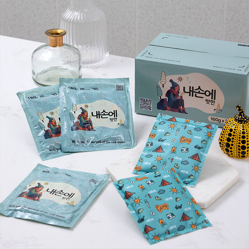 내손에 핫한 국내생산 군용 캠핑용 대용량 손난로 핫팩 160g (20개입)