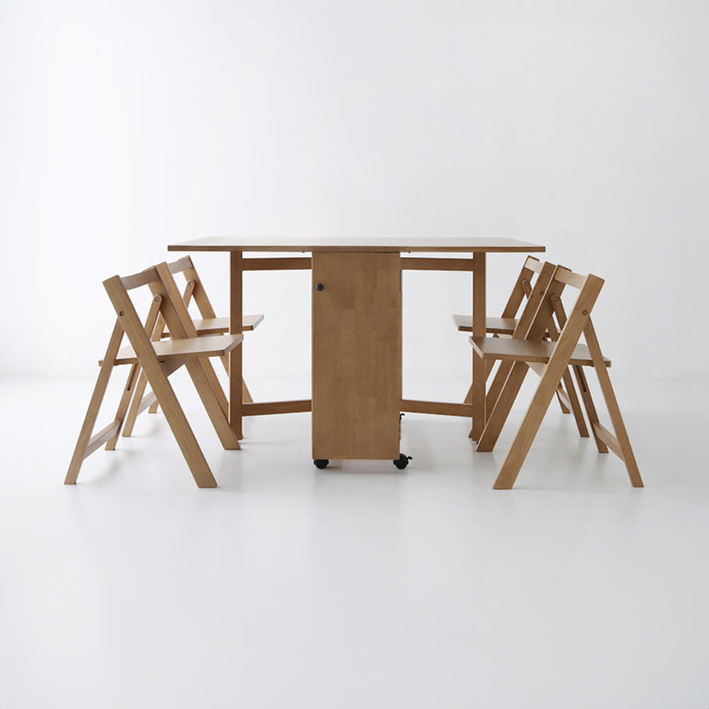 필몬 4인 원목접이식테이블 세트 DCM74120 1200mm, 캄포어베니어 7512.3271