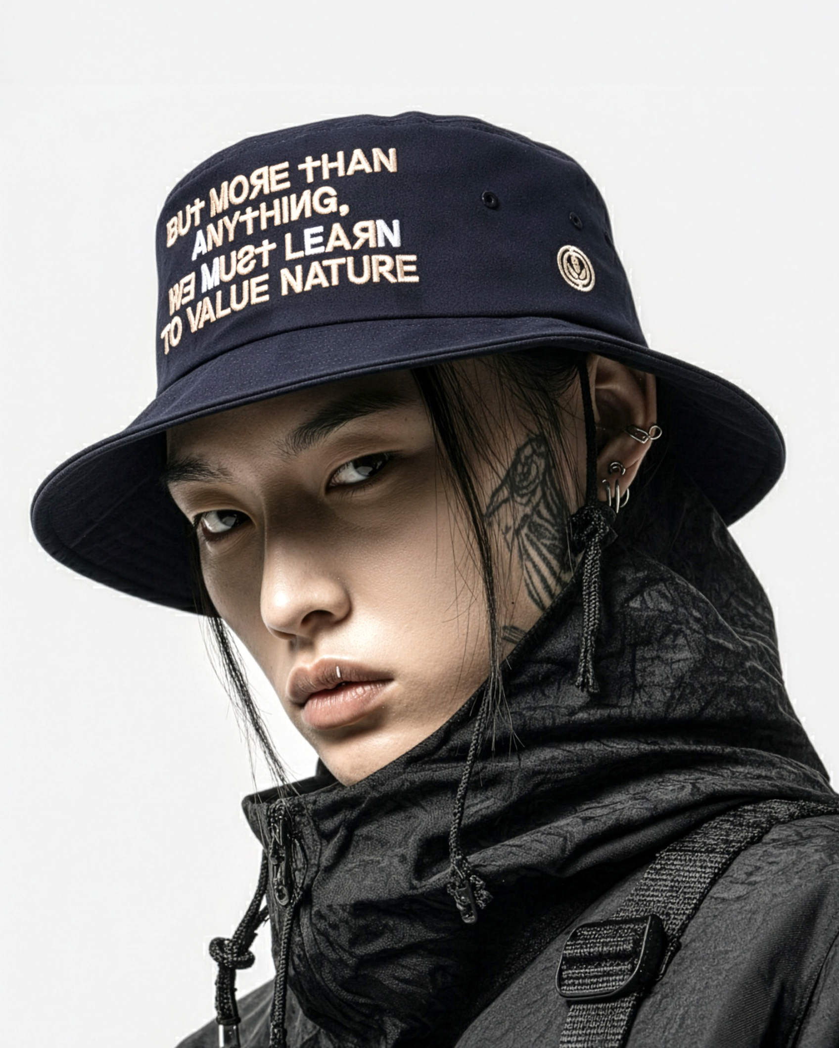 싱클레어 세이브어스 네이비 버킷 햇 얼굴이 작아보이는 명품 벙거지 모자 남자 여자 - 상품 이미지