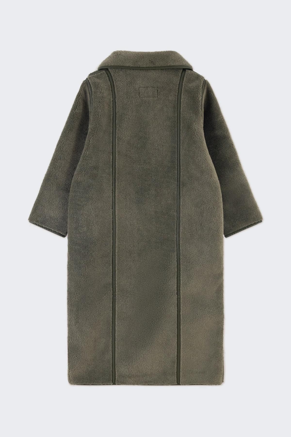 타이니코튼 리버시블 에코퍼 무스탕 롱 코트 AW24-777K12 ONE COLOR - 상세 이미지 2