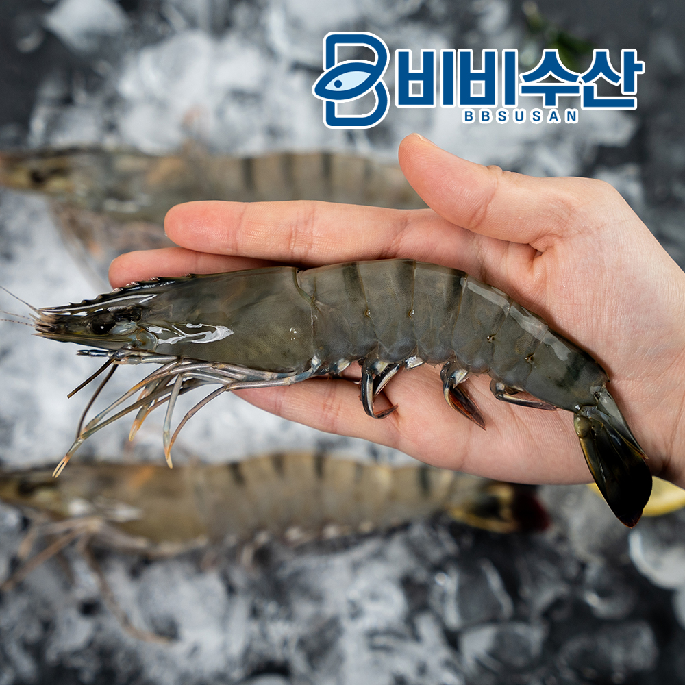 캠핑용 블랙타이거새우 500g - 상품 이미지