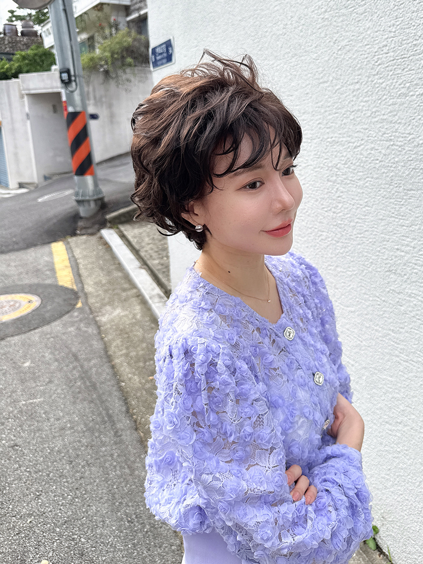 여자가발 엘레강트 볼륨 레이어컷 (전체가발,통가발) - 상품 이미지