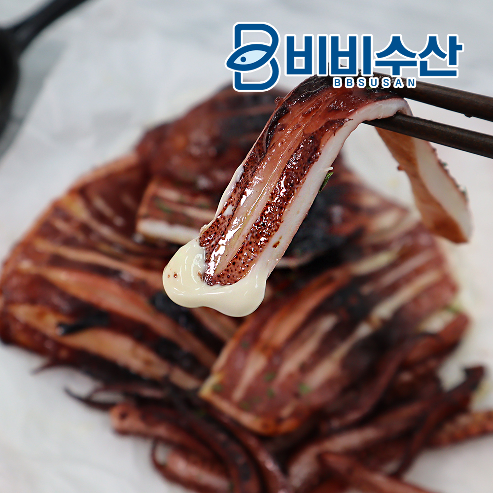 비비수산 살아있을때 깔끔하게 손질한 통오징어 - 상세 이미지 4
