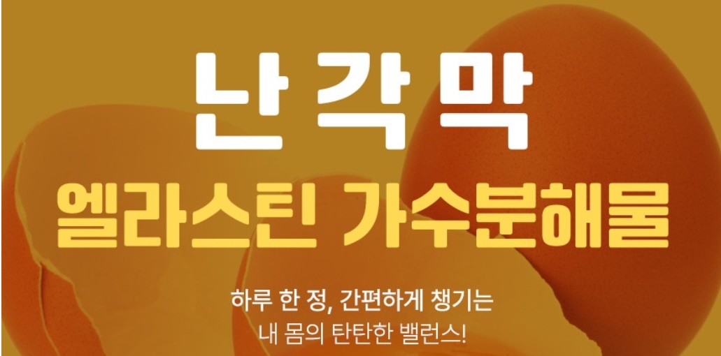 HACCP 난각막 엘라스틴 가수분해물 800mg 60정 - 상세 이미지 2