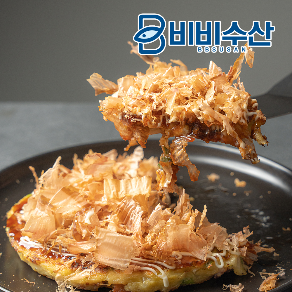 정통 오사카식 오꼬노미야키 풀세트 (가쓰오부시 + 데리야끼 + 마요네즈) 오코노미야끼 이미지 3