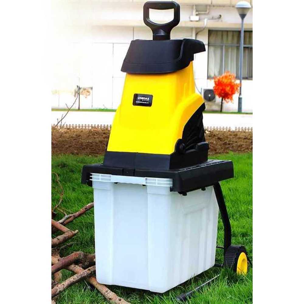 목재 파쇄기 산업용 톱밥 제조 나무 분쇄 재활용 기계 2500W 분쇄기+수집통 - 상품 이미지