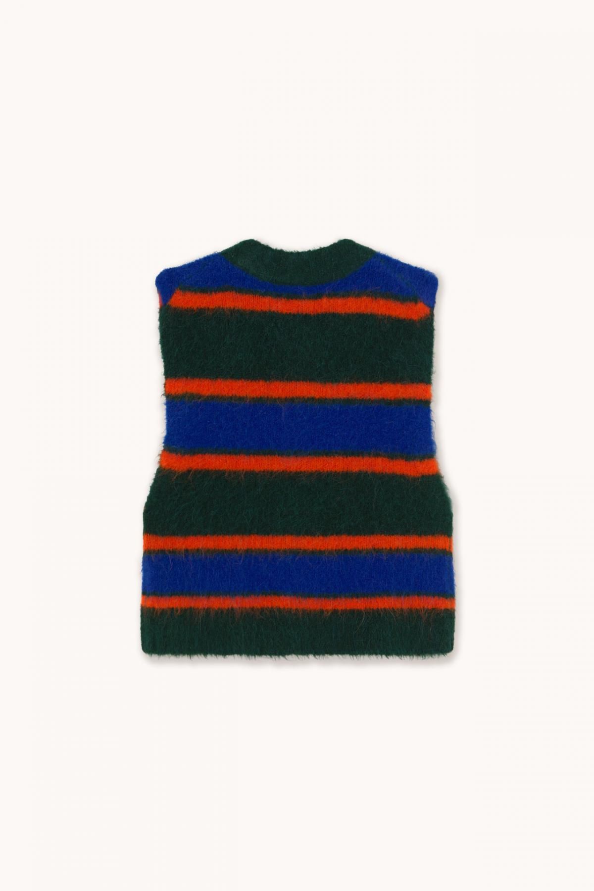 타이니코튼 스트라이프 니트 베스트 보틀 그린 AW25-665-M22 ONE COLOR - 상세 이미지 2