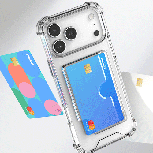 [HIGHON] 하이쉘 1.5T 카드수납 케이스 아이폰17시리즈 - 상품 이미지