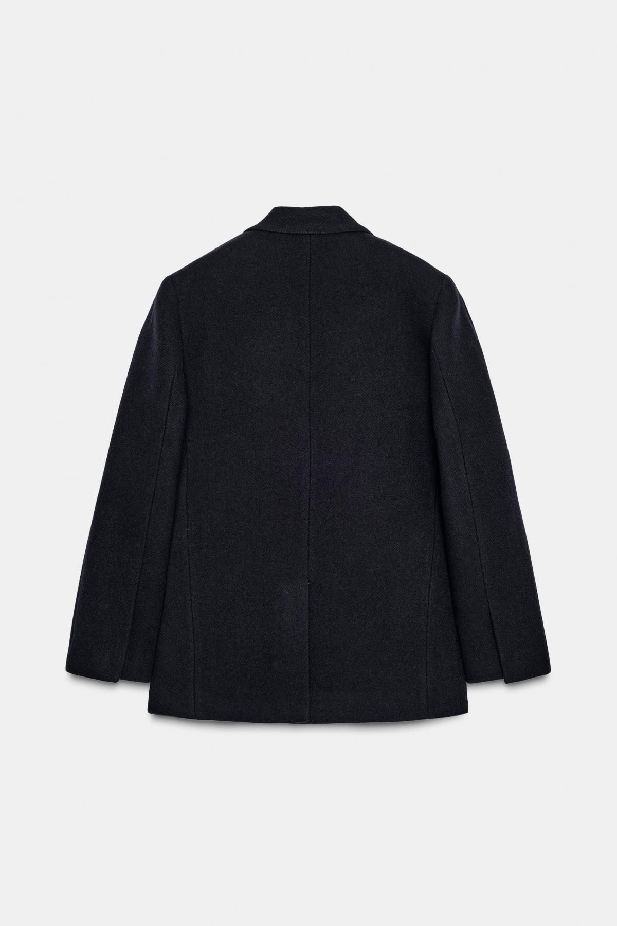 자라 오버사이즈 테일러드 울블렌드 블레이저 3736/252 NAVY BLUE - 상세 이미지 3