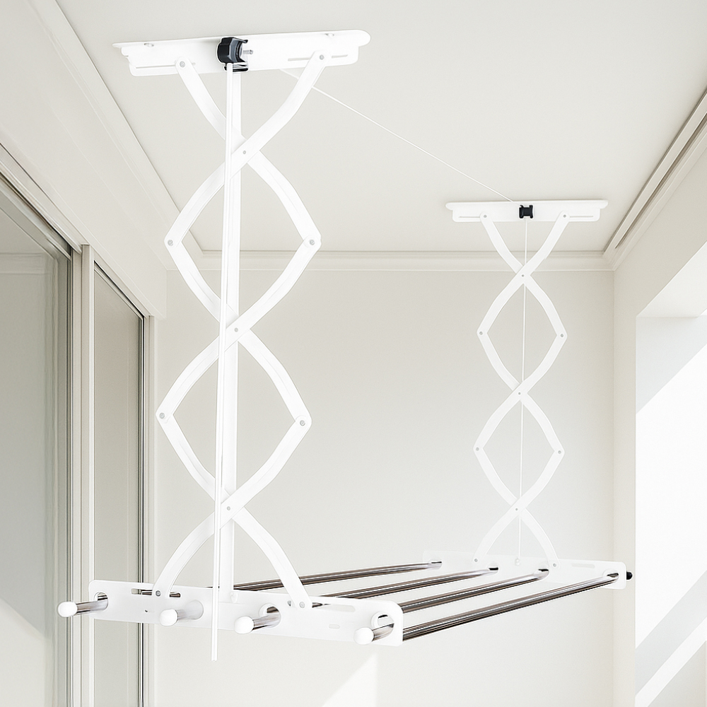 아텍스 천장 베란다 빨래건조대 천정 건조대 봉스텐 슬라이드봉 스테인레스 2단 국내자체생산