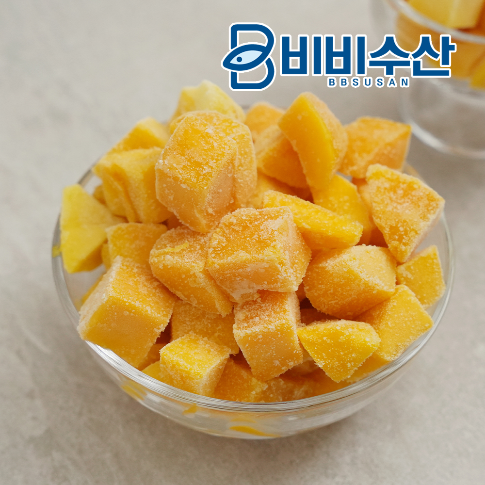 냉동과일 망고 다이스 하프컷 과육 1kg 이미지 2