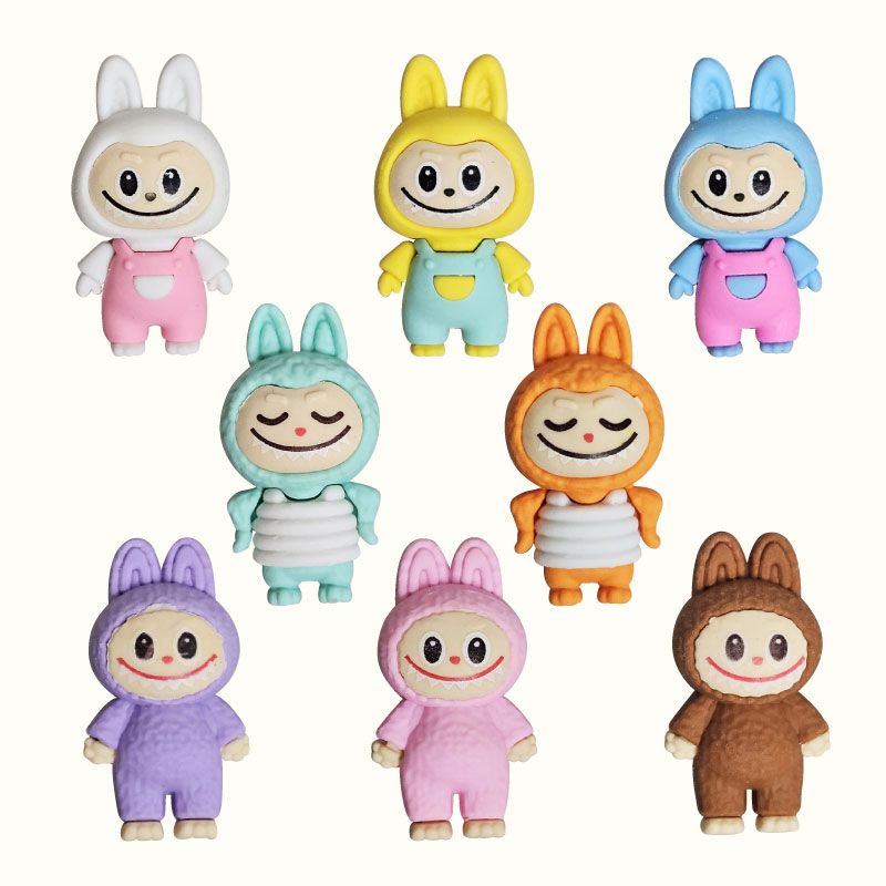 라부부 지우개 랜덤 박스 1세트(32개입) 인형 굿즈 뽑기 학용품 단체 선물 이미지 4