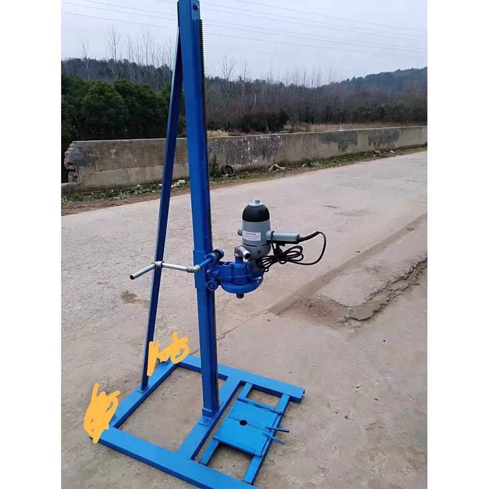 우물 파는 기계 휴대용 지하수 시추 드릴 장비 농수로 1.5kw + 브라켓 호스트 - 상세 이미지 2