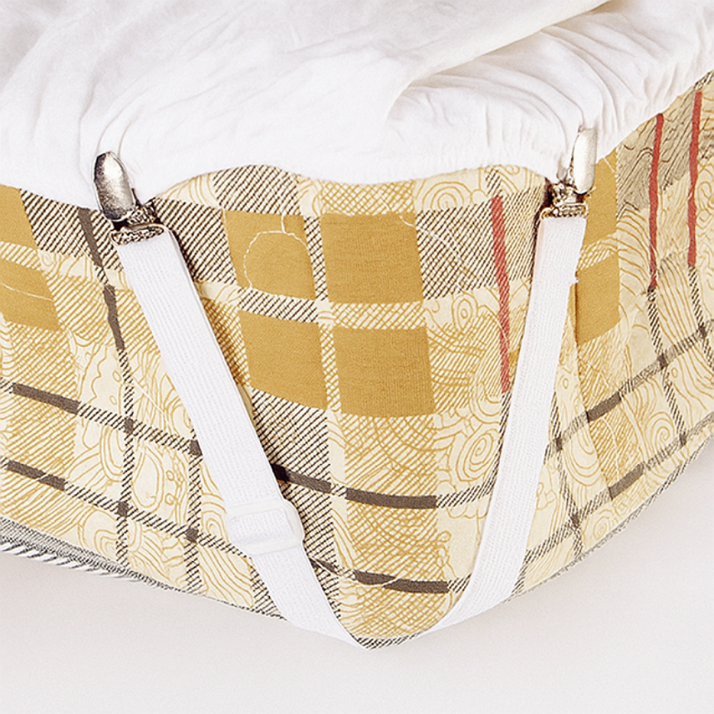 침대 패드 시트 커버 고정 밴드 매트리스 이불 밀림방지 고정 클립 집게 S