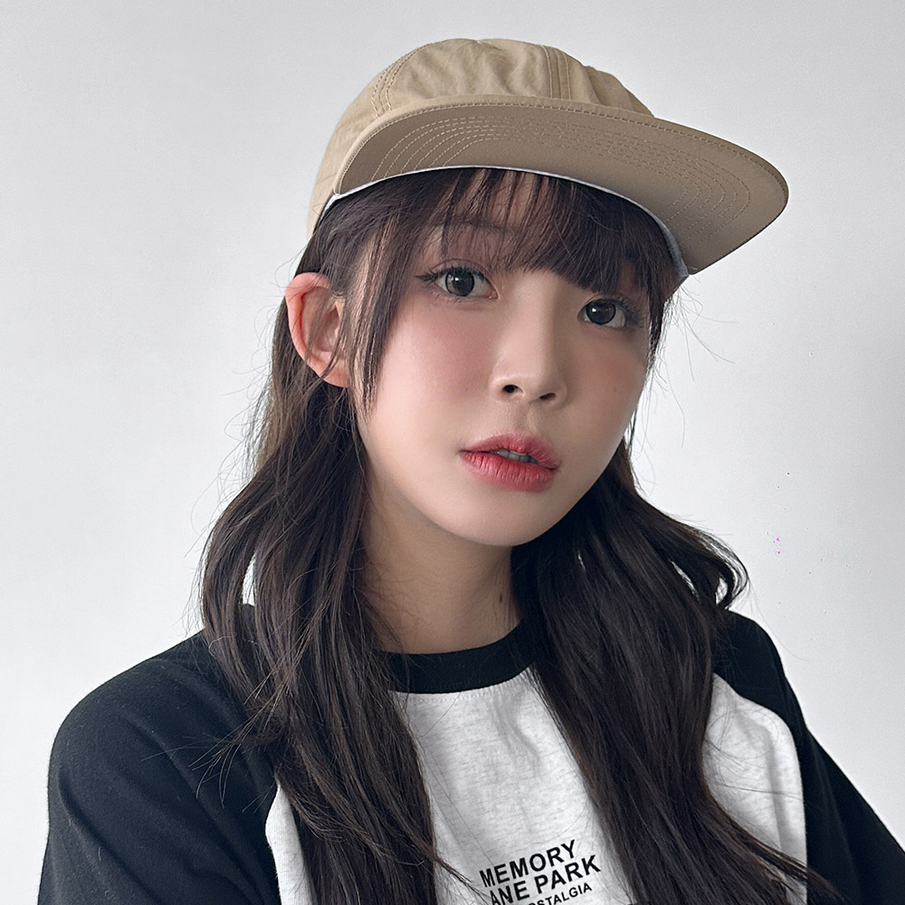 나일론 러닝캡 챙모자 무지 런닝 마라톤 볼캡 런 모자 이미지 6