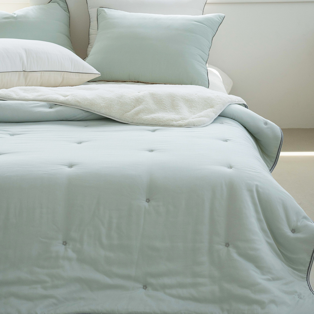 쿠에뜨 극세사이불 토끼털 모달 양면 슈퍼싱글 고급 어린이 시리얼 겨울이불