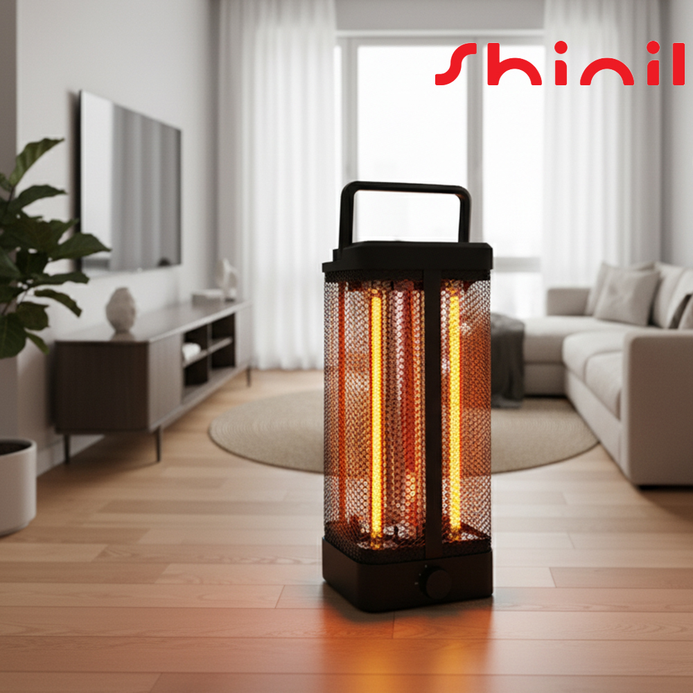 신일 전기히터 카본히터 4열 초고속가열 절전형 가정용 사무실용 스탠드형