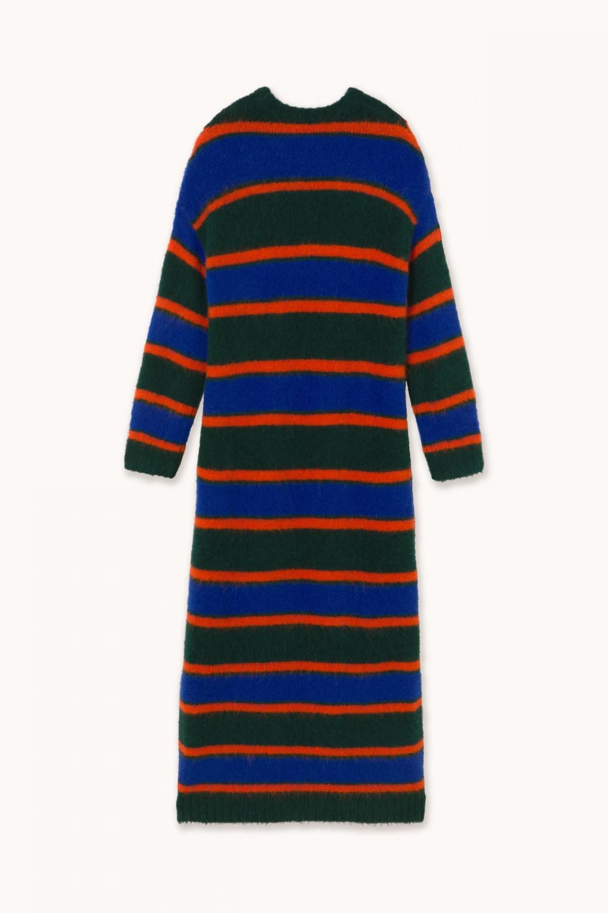 타이니코튼 스트라이프 니트 롱 원피스 보틀 그린 AW25-667-M22 ONE COLOR - 상세 이미지 2