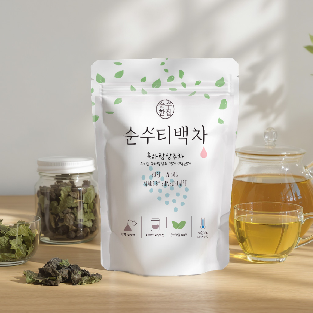 카페인없는차 흑하랑 상추차 티백 50개입 무카페인 - 상품 이미지
