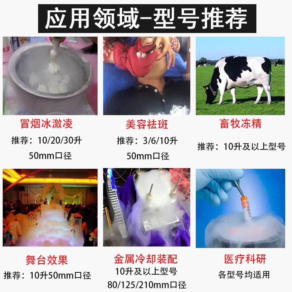 액체 질소 탱크 냉동 에센스 대구경 미용 저장 배럴 2L - 상세 이미지 3