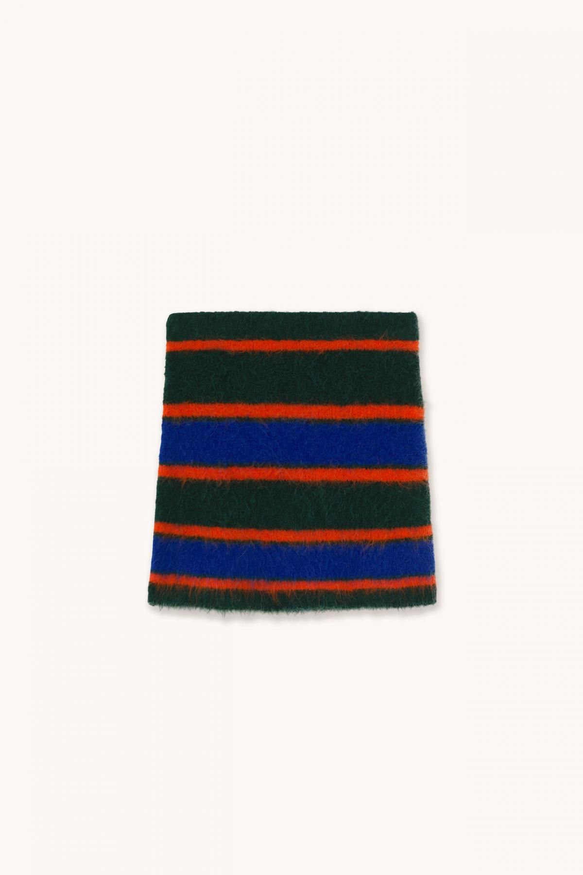 타이니코튼 스트라이프 니트 미니 스커트 보틀 그린 AW25-666-M22 ONE COLOR - 메인 이미지