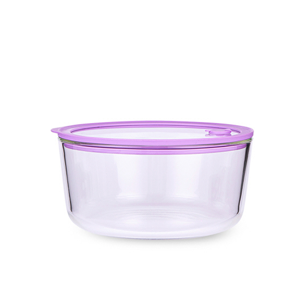 브리드 원형 강화 내열유리 밀폐용기 1650ml 전자레인지 오븐 식기세척기 사용가능 이미지 6