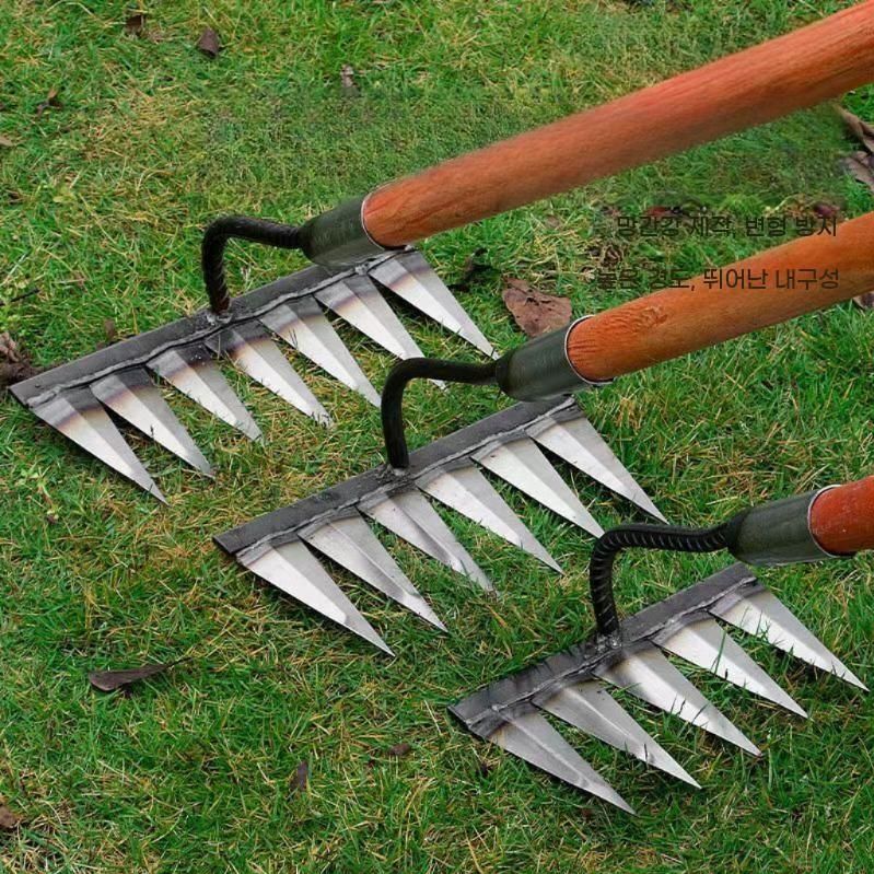 갈퀴 제초 뽑는 작업 잡초 제거기 풀 호미 제거 괭이 잔디 - 상품 이미지