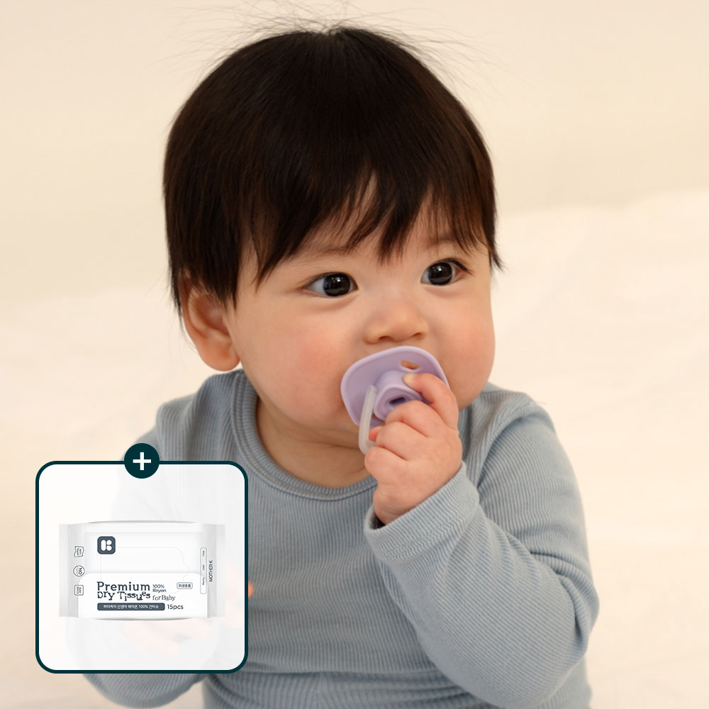 [건티슈 GIFT/ 1+1] 마더케이 폴딩쪽쪽이 1P+1P 야광세트 노리개/공갈젖꼭지