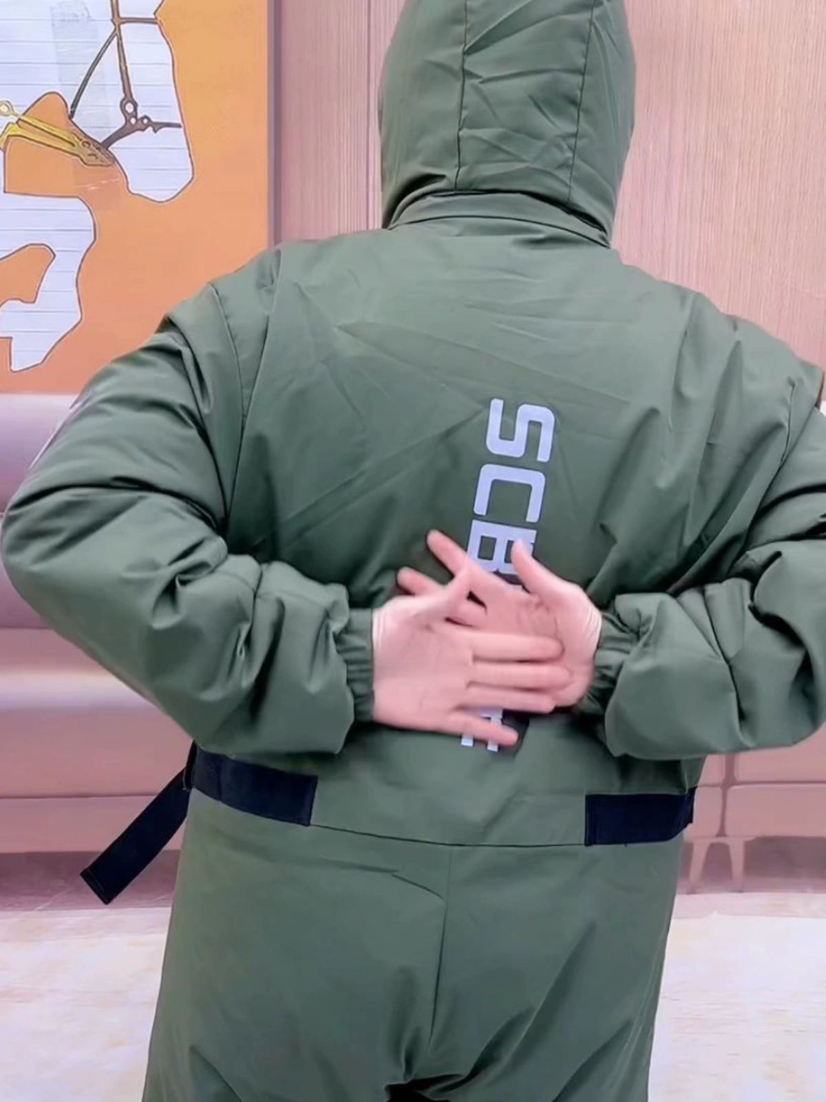 배달옷 정비복 남성 패딩 점프수트 작업용 카센타 브라운-160 (권장 키 155-165cm) 블랙 일반 160 - 상세 이미지 4