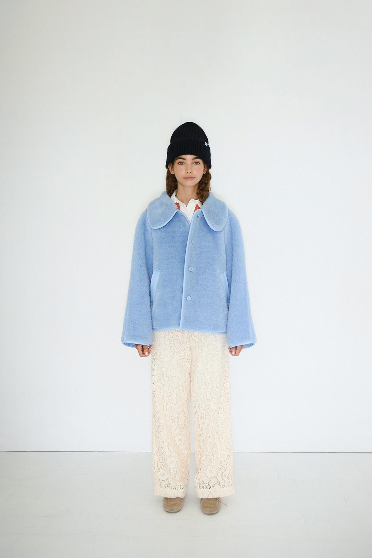 타이니코튼 에코퍼 테크니컬 데님 블루 숏코트 AW25-683-P24 ONE COLOR - 상세 이미지 5