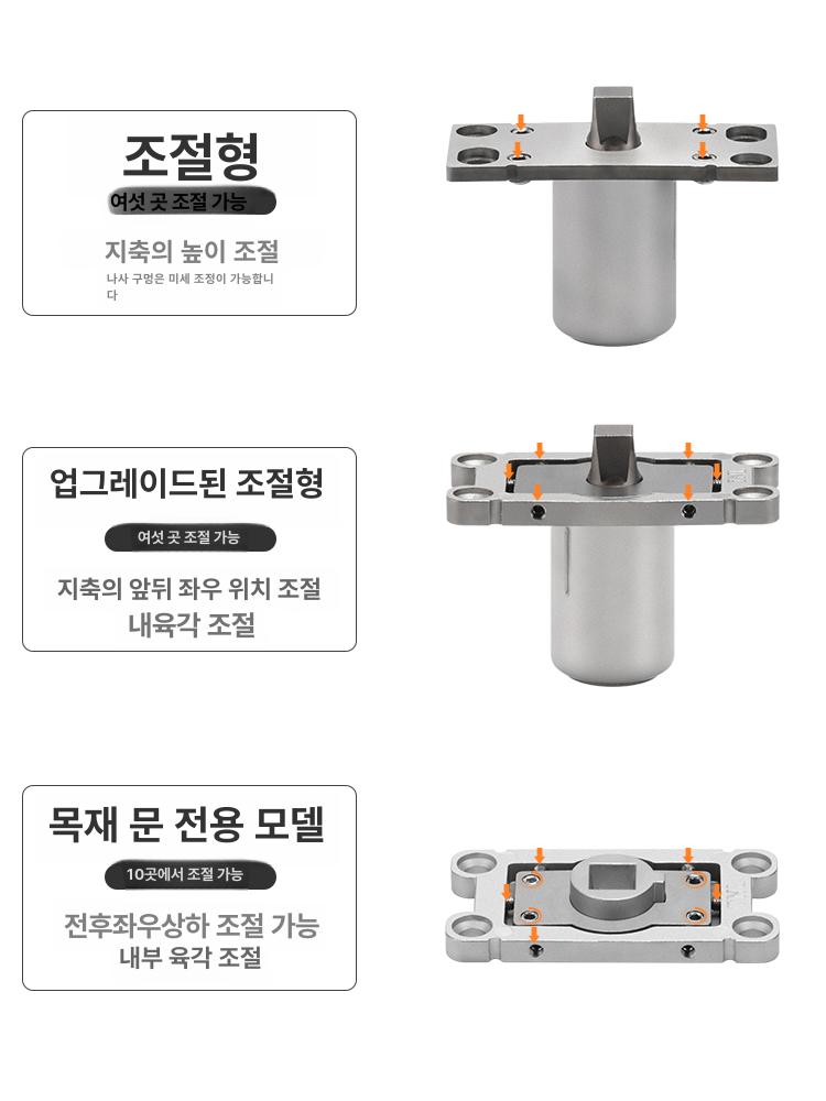 회전문 360도경첩 바닥힌지 유리문 쇼핑몰 백화점 접지 조절중앙축 - 상세 이미지 4