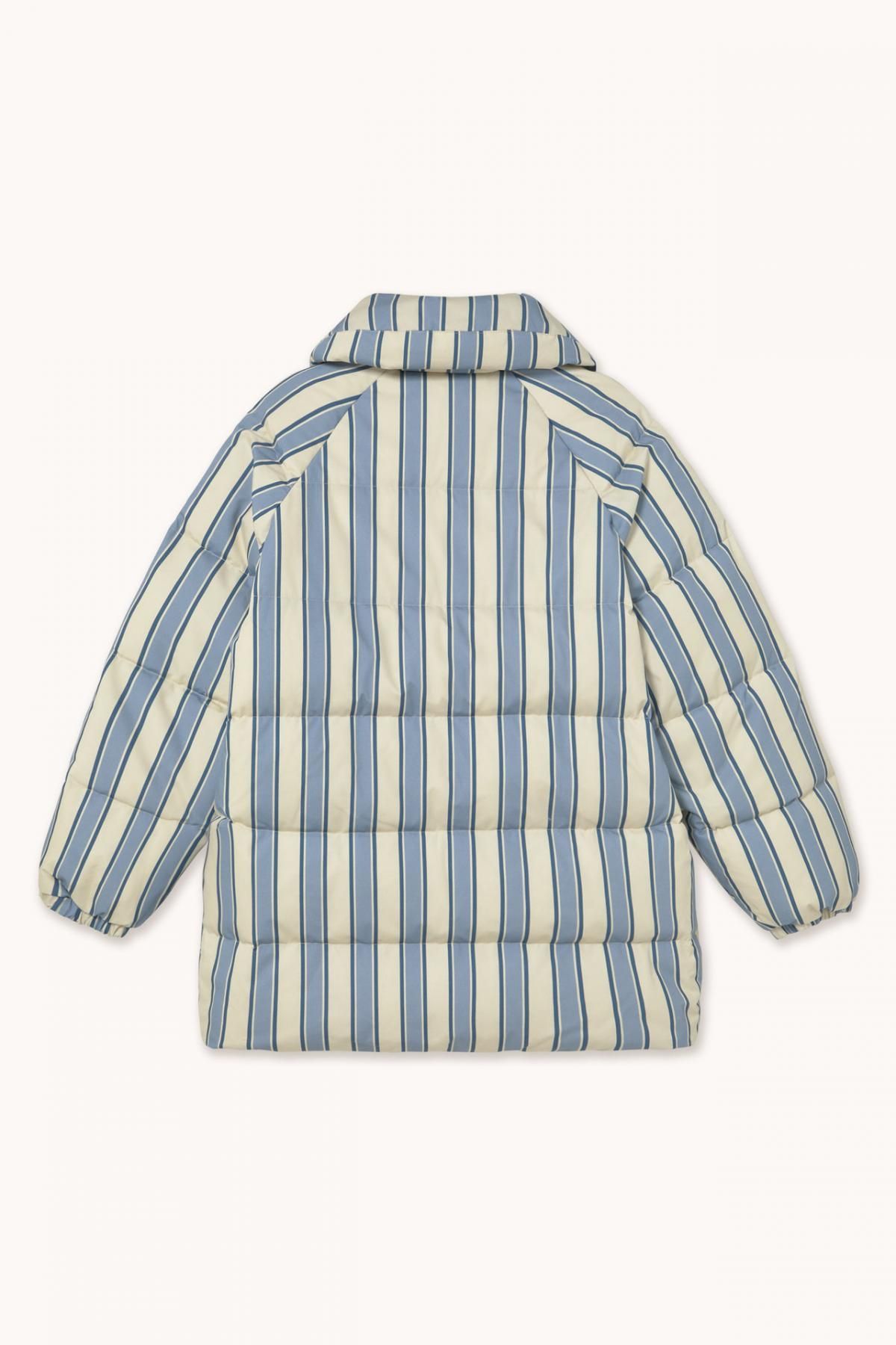 타이니코튼 스트라이프 패딩 미디 재킷 다크 바닐라 AW25-759-R01 ONE COLOR - 상세 이미지 2