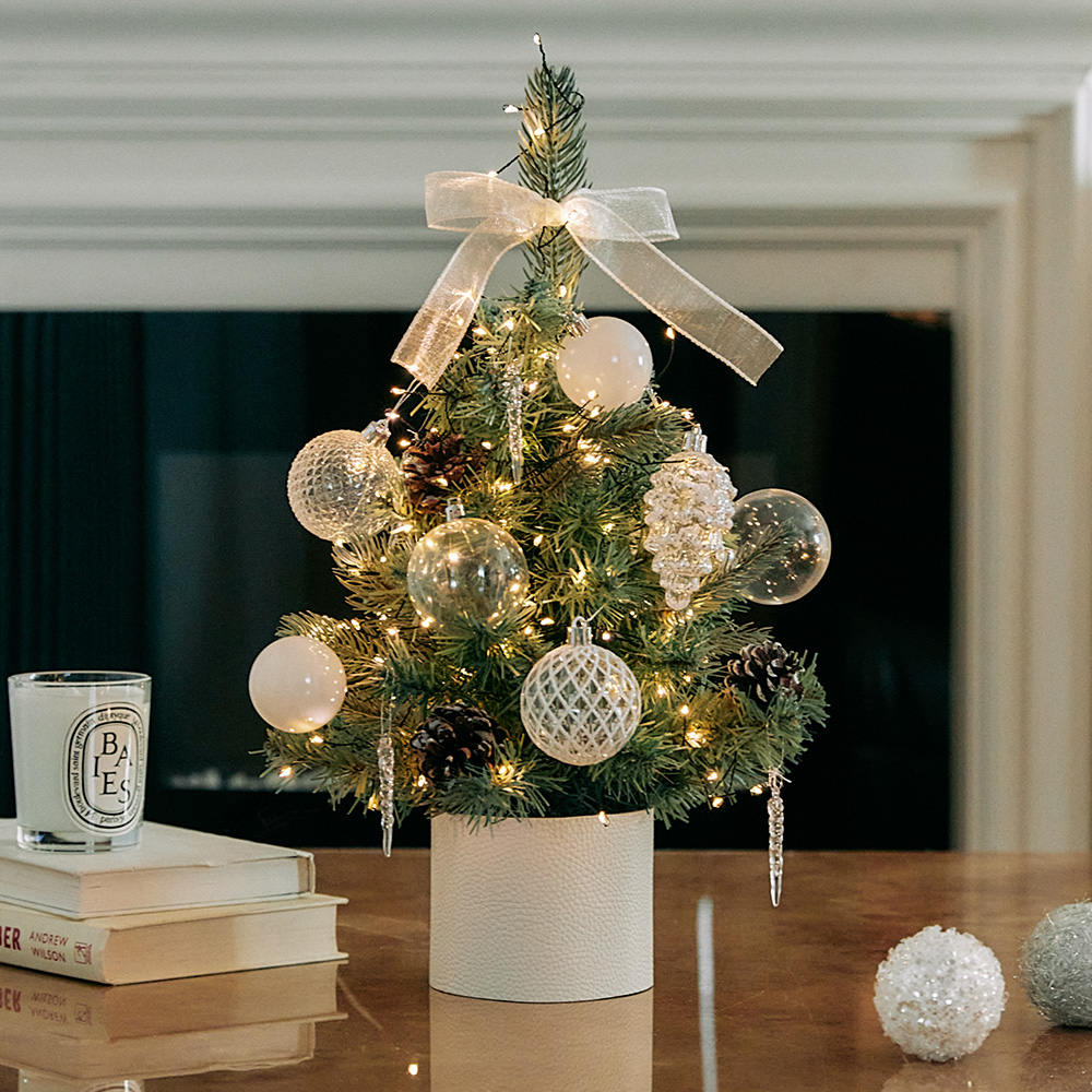 [단독] 크리스마스트리 미니트리 풀세트 오너먼트 전구 풀세트 트윙클 1+1